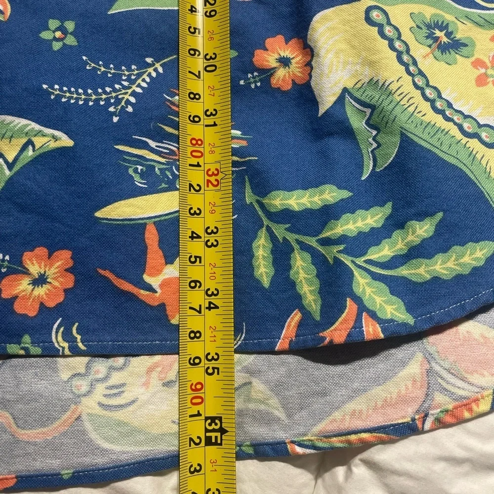 Ralph Lauren XXL Tall Classic Fit Hawaiian Long Sleeve Colorful  Shirt - Picture 7 of 7